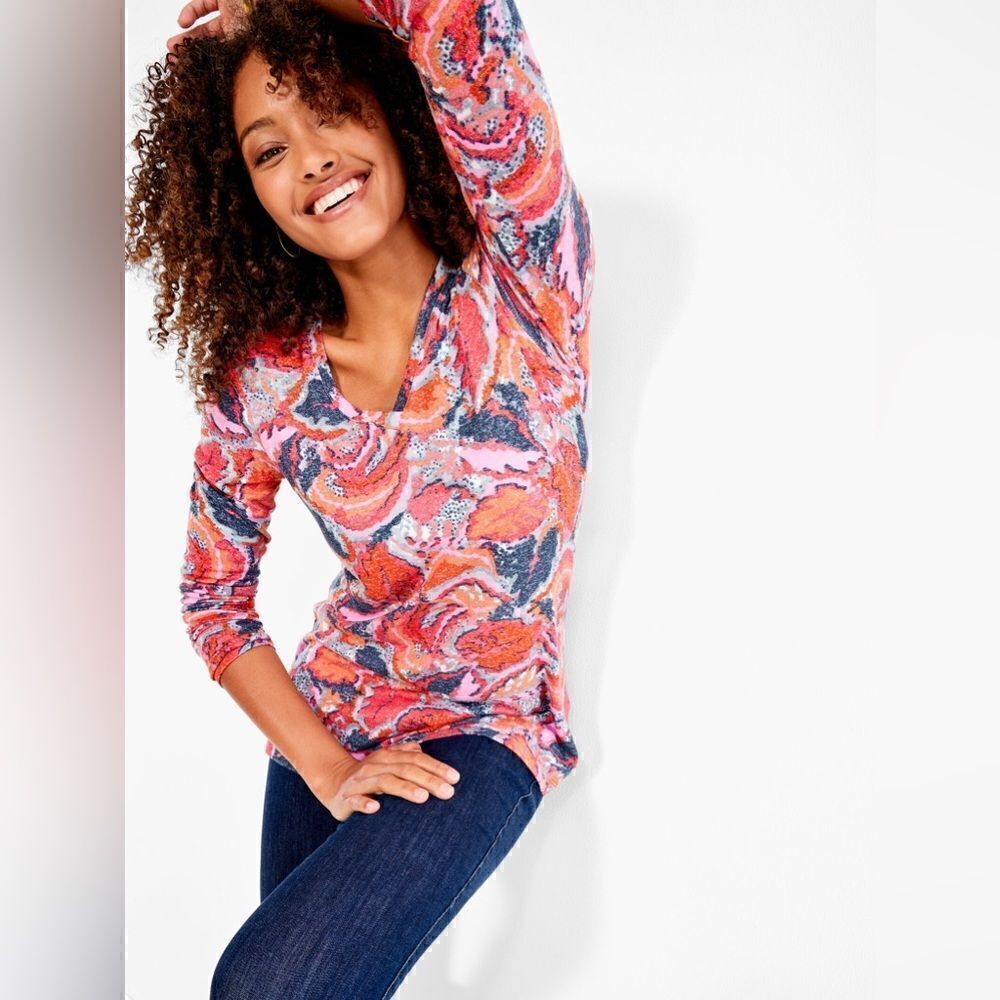 NZT SWEET DREAMS LONG SLEEVE TROPICS V TEE